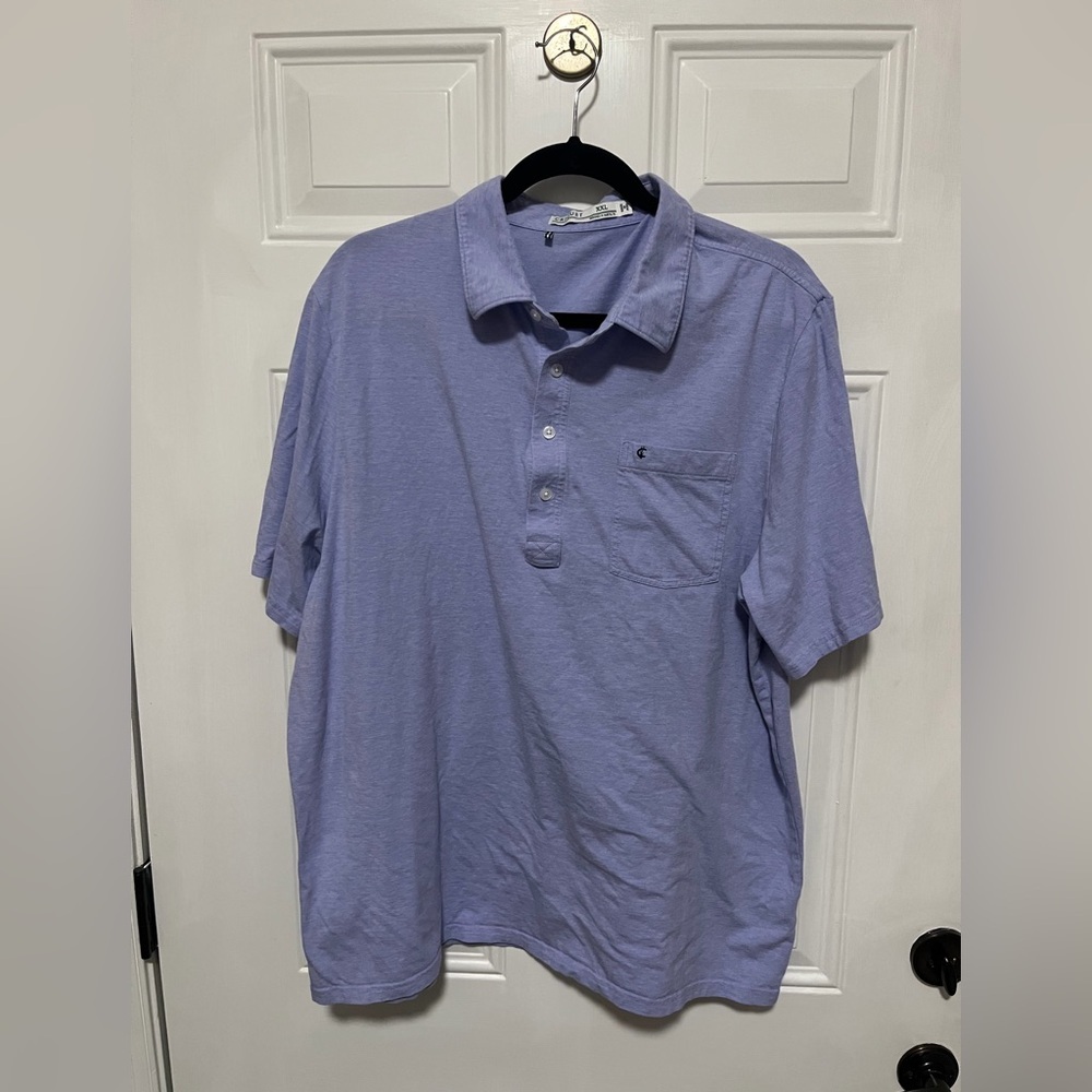 Criquet Polo pocket Shirt Mens Size XXL Blue great condition smoke pet free home
